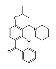 3-Isopropoxy-4-(piperidinomethyl)-9H-xanthen-9-one结构式