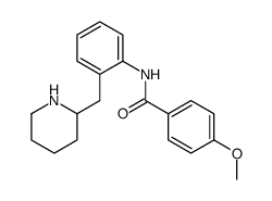 4-methoxy-N-[2-(piperidin-2-ylmethyl)phenyl]benzamide结构式