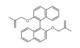 2,2'-bis(β-methylallyloxy)-1,1'-binaphthyl Structure