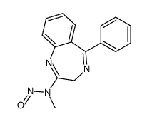 N-methyl-N-(5-phenyl-3H-1,4-benzodiazepin-2-yl)nitrous amide Structure