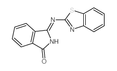 3-(benzothiazol-2-ylamino)isoindol-1-one Structure