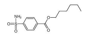 hexyl 4-sulfamoylbenzoate结构式