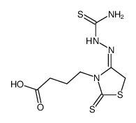 4-(4-thiosemicarbazono-2-thioxo-thiazolidin-3-yl)-butyric acid Structure