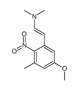 2-(5-methoxy-3-methyl-2-nitrophenyl)-N,N-dimethylethenamine结构式