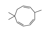 5,9,9-trimethylcyclonona-1,3,6-triene Structure
