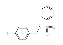 N-[(4-fluorophenyl)methyl]benzenesulfonamide Structure
