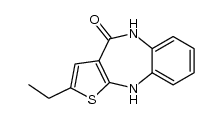 2-ethyl-5,10-dihydro-benzo[b]thieno[2,3-e][1,4]diazepin-4-one结构式