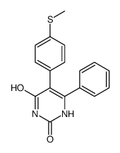5-(4-methylsulfanylphenyl)-6-phenyl-1H-pyrimidine-2,4-dione Structure
