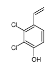 2,3-dichloro-4-ethenylphenol结构式