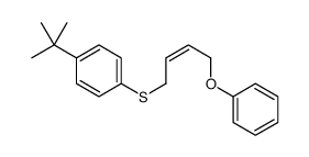 1-tert-butyl-4-(4-phenoxybut-2-enylsulfanyl)benzene结构式