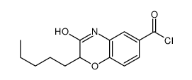 3-oxo-2-pentyl-4H-1,4-benzoxazine-6-carbonyl chloride Structure