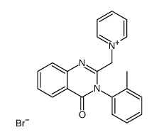 1-(4-Oxo-3-o-tolyl-3,4-dihydro-quinazolin-2-ylmethyl)-pyridinium; bromide Structure