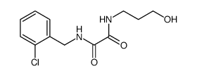 N'-[(2-chlorophenyl)methyl]-N-(3-hydroxypropyl)oxamide结构式