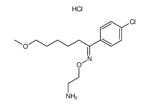 4'-chloro-6-methoxycaprophenone O-(2-aminoethyl) oxime hydrochloride结构式