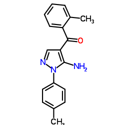 (5-AMINO-1-P-TOLYL-1H-PYRAZOL-4-YL)(O-TOLYL)METHANONE Structure
