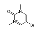 5-bromo-1,3-dimethylpyrimidin-3-ium-2-one Structure