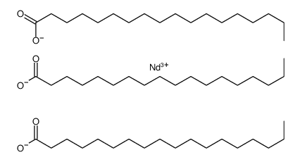 Trioctadecanoic acid neodymium(III) salt结构式