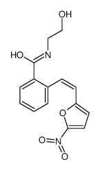 N-(2-hydroxyethyl)-2-[2-(5-nitrofuran-2-yl)ethenyl]benzamide Structure
