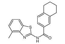 N-(4-methyl-1,3-benzothiazol-2-yl)-5,6,7,8-tetrahydronaphthalene-2-carboxamide Structure