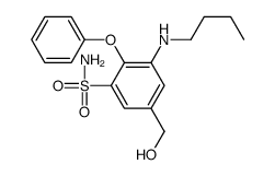 3-(butylamino)-5-(hydroxymethyl)-2-phenoxybenzenesulfonamide Structure