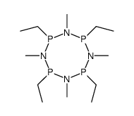 N-tetramethyl-P-tetraethylcyclotetraphosph(III)azane结构式