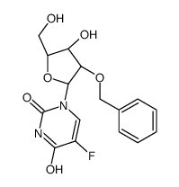 5-fluoro-1-[(2R,3R,4R,5R)-4-hydroxy-5-(hydroxymethyl)-3-phenylmethoxyoxolan-2-yl]pyrimidine-2,4-dione结构式
