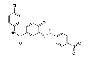 N-(4-chlorophenyl)-3-[(4-nitrophenyl)hydrazinylidene]-4-oxocyclohexa-1,5-diene-1-carboxamide Structure