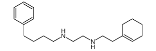 N'-[2-(cyclohexen-1-yl)ethyl]-N-(4-phenylbutyl)ethane-1,2-diamine Structure