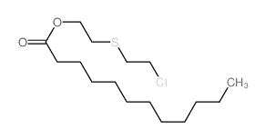 2-(2-chloroethylsulfanyl)ethyl dodecanoate结构式