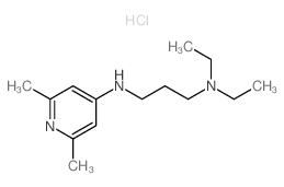 1,3-Propanediamine,N3-(2,6-dimethyl-4-pyridinyl)-N1,N1-diethyl-, hydrochloride (1:2) Structure