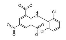N-(2,6-dichlorophenyl)-2,4,6-trinitroaniline结构式
