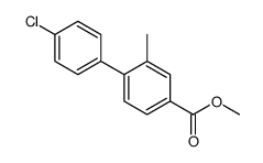 methyl 4-(4-chlorophenyl)-3-methylbenzoate结构式