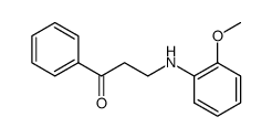 3-(2-methoxyphenylamino)-1-phenylpropan-1-one Structure