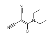 3-chloro-2-cyano-3-(diethylamino)propenenitrile结构式