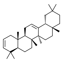 5α-Oleana-2,12-diene Structure