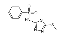 N-(5-methylsulfanyl-1,3,4-thiadiazol-2-yl)benzenesulfonamide结构式