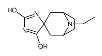 8-ethylspiro[8-azabicyclo[3.2.1]octane-3,5'-imidazolidine]-2',4'-dione Structure