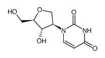 4(R)-[3,4-dihydro-2,4-dioxo-1(2H)-pyrimidinyl]-2(R)-(hydroxymethyl)tetrahydrofuran-3(S)-ol Structure