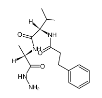 3-phenylpropanoyl-Val-Ala-NHNH2结构式