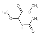 Acetic acid,[(aminocarbonyl)amino]methoxy-, methyl ester (9CI) Structure