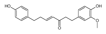 1-(4-hydroxy-3-methoxyphenyl)-7-(4-hydroxyphenyl)hept-4-en-3-one Structure