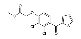 methyl 2-[2,3-dichloro-4-(thiophene-2-carbonyl)phenoxy]acetate结构式