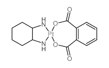 Platinum,[1,2-benzenedicarboxylato(2-)-kO1,kO2](1,2-cyclohexanediamine-kN,kN')-, (SP-4-2)- Structure