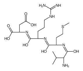 (2S)-2-[[(2S)-2-[[(2S)-2-[[(2S)-2-amino-3-methylbutanoyl]amino]-4-methylsulfanylbutanoyl]amino]-5-(diaminomethylideneamino)pentanoyl]amino]butanedioic acid Structure