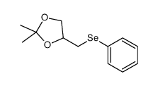 2,2-dimethyl-4-(phenylselanylmethyl)-1,3-dioxolane结构式