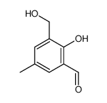 3-(hydroxymethyl)-5-methylsalicylaldehyde structure