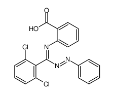 2-[[(2,6-dichlorophenyl)-phenyldiazenylmethylidene]amino]benzoic acid结构式