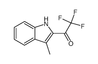 2,2,2-trifluoro-1-(3-methyl-indol-2-yl)-ethanone Structure