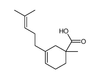 1-methyl-3-(4-methyl-3-pentenyl)cyclohex-3-ene-1-carboxylic acid Structure