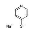 4-mercaptopyridine sodium salt Structure